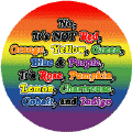 Not Red, Orange, It's Rose, Pumpkin, Lemon, Cobalt, Indigo GAY PRIDE STICKERS