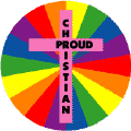 Proud Christian (cross) GAY PRIDE KEY CHAIN