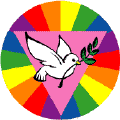 Rainbow Dove GAY PRIDE STICKERS