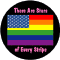 There Are Stars of Every Stripe (Rainbow American Flag) GAY PRIDE KEY CHAIN