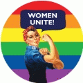 WOMEN UNITE [Rosie The Riveter] GAY KEY CHAIN