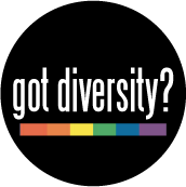 got diversity? [rainbow bar] GAY STICKERS