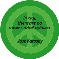 ANTI-WAR QUOTE: In War No Unwounded Soldiers--PEACE SIGN POSTER