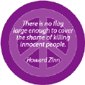 No Flag Large Enough to Cover Shame of Killing Innocent People--ANTI-WAR QUOTE POSTER