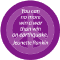 No More Win War Than Win Earthquake--ANTI-WAR QUOTE STICKERS