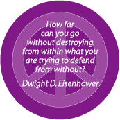 Destroy From Within What Trying to Defend From Without--PEACE QUOTE KEY CHAIN