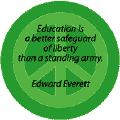 Education Better Safeguard Than Standing Army--PEACE QUOTE KEY CHAIN