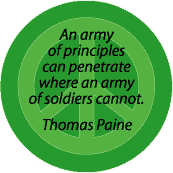 Army of Principles--PEACE QUOTE KEY CHAIN