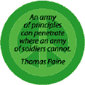 Army of Principles--PEACE QUOTE BUTTON