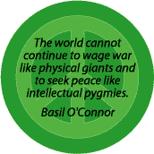 Wage War Like Physical Giants Peace Like Intellectual Pygmies--PEACE QUOTE KEY CHAIN