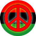 Glow Red PEACE SIGN African American Flag Colors--STICKERS