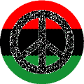 PEACE SIGN: Heavenly Peace African American Flag Colors--BUTTON