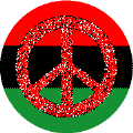 PEACE SIGN: Inferno of Justice African American Flag Colors--KEY CHAIN