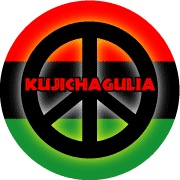 Kwanzaa Principle KUJICHAGULIA--African American PEACE SIGN MAGNET