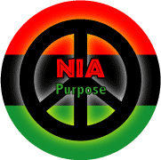 Kwanzaa Principle NIA Purpose--KEY CHAIN