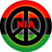 Kwanzaa Principle NIA--African American PEACE SIGN STICKERS