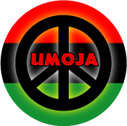 Kwanzaa Principle UMOJA--African American PEACE SIGN STICKERS