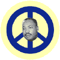 Martin Luther King Jr Picture--African American PEACE SIGN BUTTON