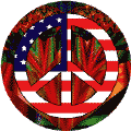 Hippie Art Peace Flag 13 - American Flag KEY CHAIN