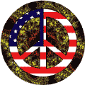 PEACE SIGN: Hippie Art Peace Flag 27 - American Flag STICKERS