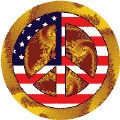 PEACE SIGN: Hippie Chic Peace Flag 4--KEY CHAIN