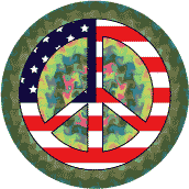 PEACE SIGN: Hippie Chic Peace Flag 5--KEY CHAIN