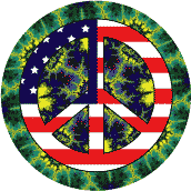 PEACE SIGN: Hippie Fashion Peace Flag 11--STICKERS