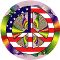 Hippie Festival Peace Flag 1--KEY CHAIN