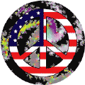 Hippie Movement Peace Flag 3--BUTTON