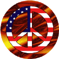 Hippie Stuff Peace Flag 2--BUTTON