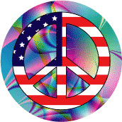 Hippie Style Peace Flag 1--KEY CHAIN