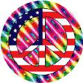 Hippie Tapestry Peace Flag 3--KEY CHAIN