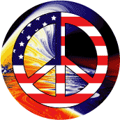 Hippie Tsunami Peace Flag--STICKERS