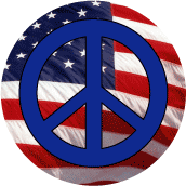 Peace Flag 1 - Patriotic KEY CHAIN