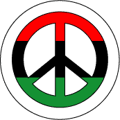 PEACE SIGN: Peace Flag African American Colors 2--BUTTON