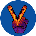 Funky Art Peace Hand 12--STICKERS