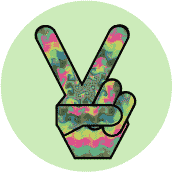 Funky Art Peace Hand 16--MAGNET