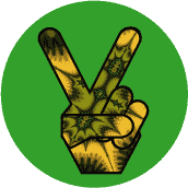 Funky Art Peace Hand 17--MAGNET