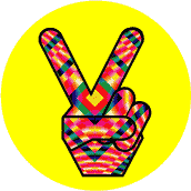 Funky Peace Hand 19--MAGNET