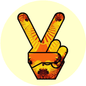 Funky Peace Hand 23--POSTER