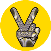 Funky Peace Hand 25--MAGNET