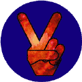 PEACE SIGN: Funky Peace Hand 29--BUTTON