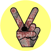 PEACE SIGN: Funky Peace Hand 31--MAGNET