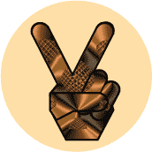 PEACE SIGN: Funky Peace Hand 35--MAGNET