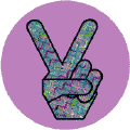 Funky Peace Hand 4--STICKERS