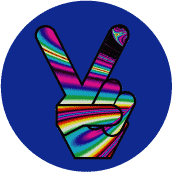 Funky Peace Hand 9--MAGNET