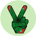 Rain Forest Bleeding for Peace Hand--STICKERS