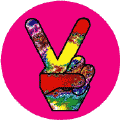 Tie Dye Peace Hand 4--STICKERS