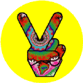 Tie Dye Peace Hand 5--STICKERS