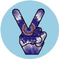 PEACE SIGN: Tie Dye Peace Hand 6--STICKERS